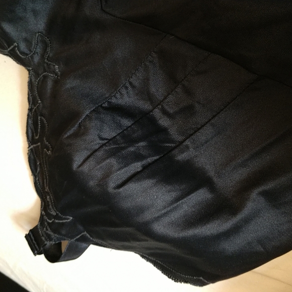 🛞Vintage Movie Star Slip Black 1950's Scallop Hem  Size 32 Short - Picture 12 of 14